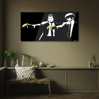 Obraz na Szkle Banany w stylu pop-art