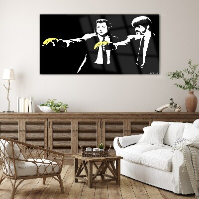 Obraz na Szkle Banany w stylu pop-art