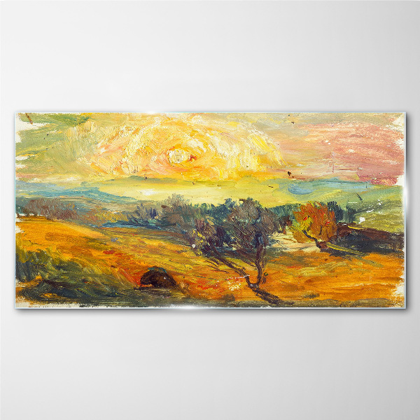 Obraz Szklany abstrakcja zachód słońca