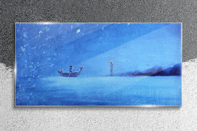 Obraz Szklany Abstrakcja Morze Noc