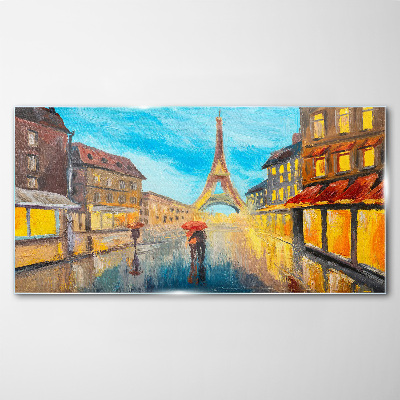 Obraz na Szkle Miasto Francja Wieża
