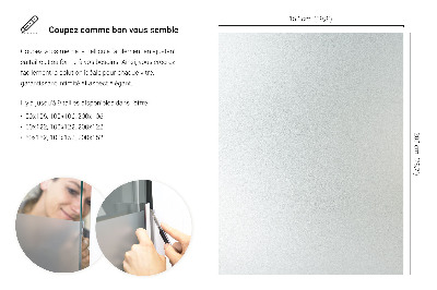 Okleina na okno mleczna przepuszczająca światło