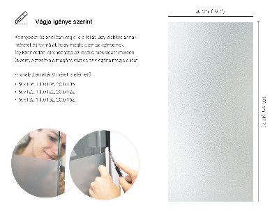 Okleina na okno mleczna przepuszczająca światło