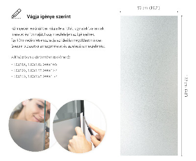 Okleina na okno mleczna przepuszczająca światło