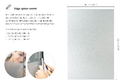 Okleina na okno mleczna przepuszczająca światło