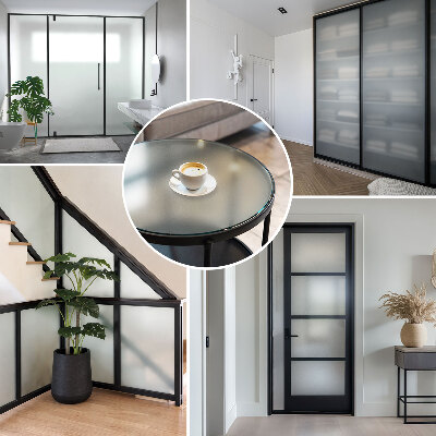 Okleina na okno mleczna przepuszczająca światło