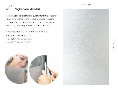 Okleina na okno mleczna przepuszczająca światło