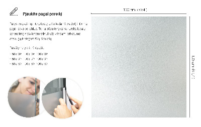 Okleina na okno mleczna przepuszczająca światło