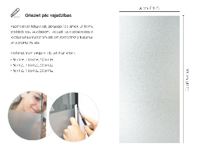 Okleina na okno mleczna przepuszczająca światło