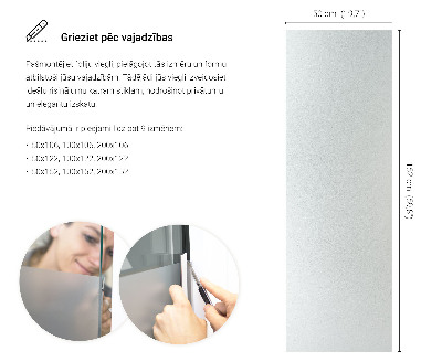 Okleina na okno mleczna przepuszczająca światło