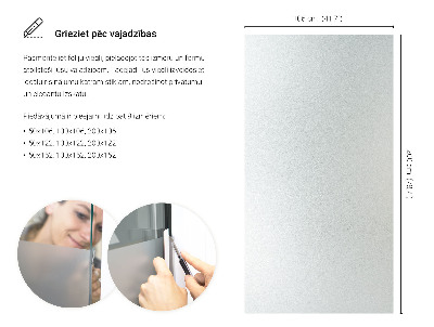 Okleina na okno mleczna przepuszczająca światło