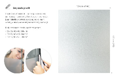 Okleina na okno mleczna przepuszczająca światło