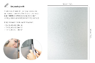 Okleina na okno mleczna przepuszczająca światło