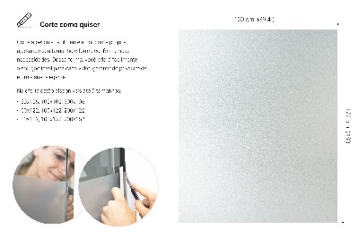 Okleina na okno mleczna przepuszczająca światło