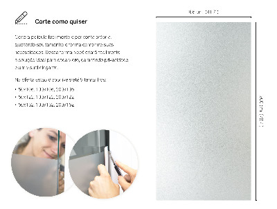 Okleina na okno mleczna przepuszczająca światło