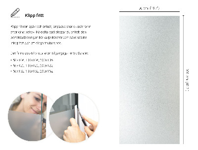 Okleina na okno mleczna przepuszczająca światło