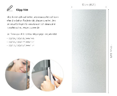 Okleina na okno mleczna przepuszczająca światło