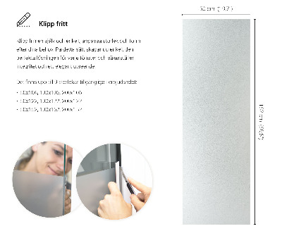 Okleina na okno mleczna przepuszczająca światło