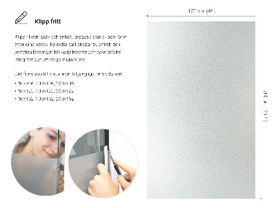 Okleina na okno mleczna przepuszczająca światło