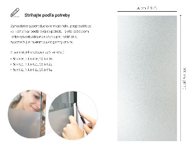 Okleina na okno mleczna przepuszczająca światło