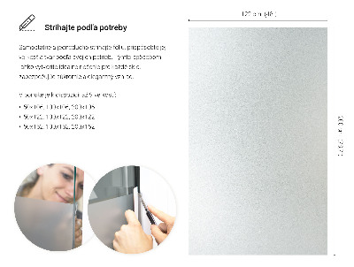 Okleina na okno mleczna przepuszczająca światło