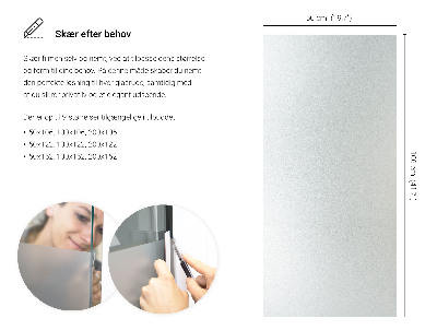 Okleina na okno mleczna przepuszczająca światło