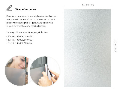 Okleina na okno mleczna przepuszczająca światło