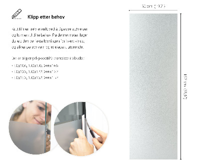 Okleina na okno mleczna przepuszczająca światło