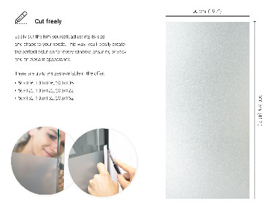 Okleina na okno mleczna przepuszczająca światło