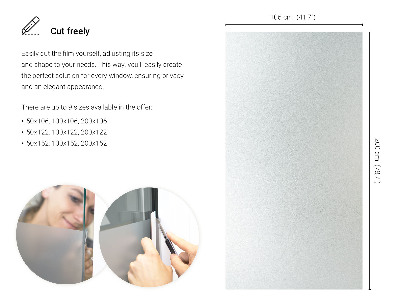 Okleina na okno mleczna przepuszczająca światło