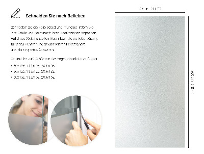 Okleina na okno mleczna przepuszczająca światło