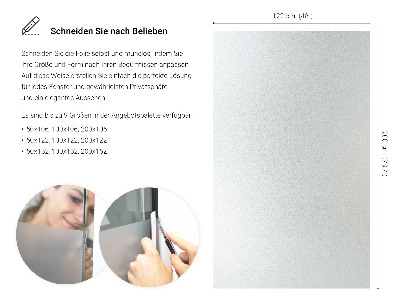 Okleina na okno mleczna przepuszczająca światło