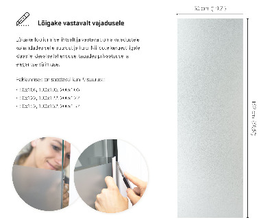 Okleina na okno mleczna przepuszczająca światło