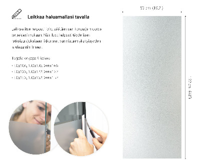 Okleina na okno mleczna przepuszczająca światło