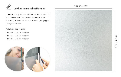 Okleina na okno mleczna przepuszczająca światło