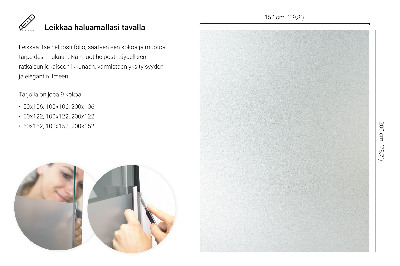 Okleina na okno mleczna przepuszczająca światło