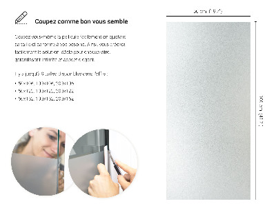 Okleina na okno mleczna przepuszczająca światło