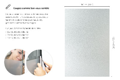 Okleina na okno mleczna przepuszczająca światło