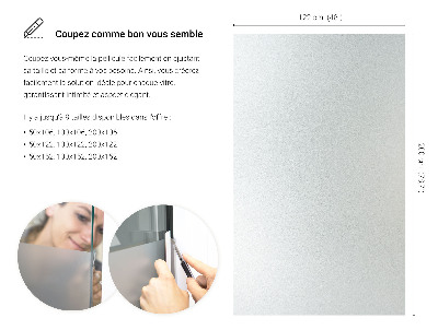 Okleina na okno mleczna przepuszczająca światło