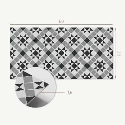 Panel pcv Geometryczny wzór z gwiazdami