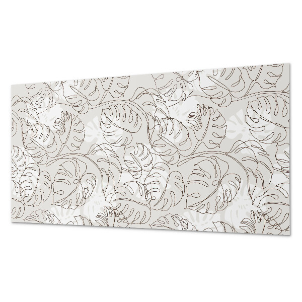 Panel na ścianę Wzór liści w linii