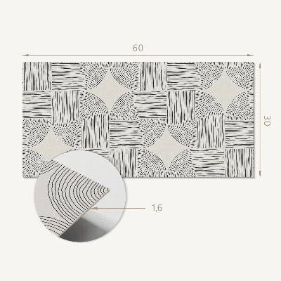 Panel na ścianę Geometryczne linie w układzie