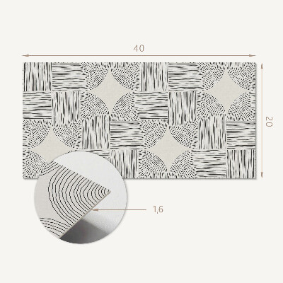 Panel na ścianę Geometryczne linie w układzie