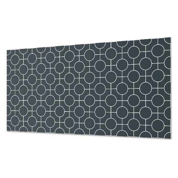 Panel pcv Geometryczny wzór kół i linii