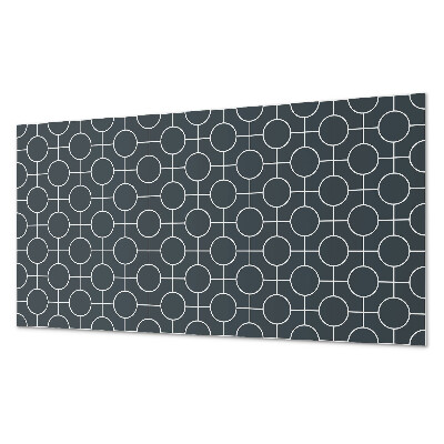 Panel pcv Geometryczny wzór kół i linii