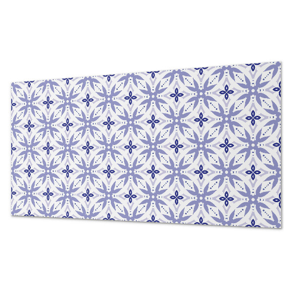 Panel na ścianę Wzór geometryczny z kwiatami