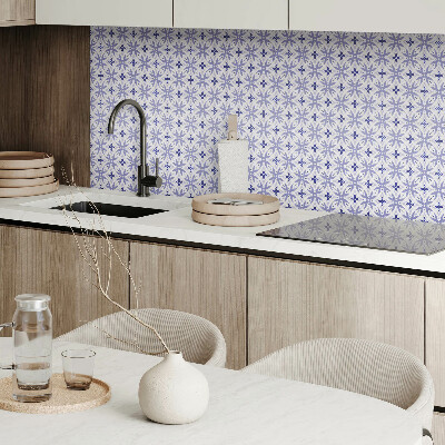 Panel na ścianę Wzór geometryczny z kwiatami