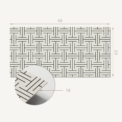 Panel pcv Wzór geometryczny w kratkę