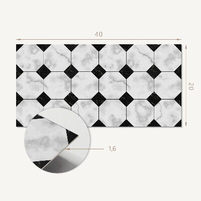 Panel pcv Geometryczne wzory płytek