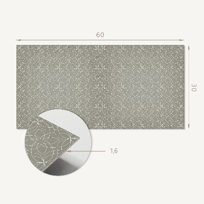 Panel pcv Geometryczny wzór kwiatów